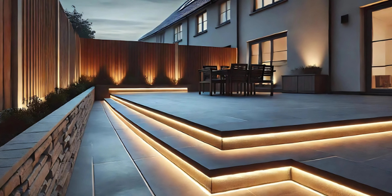 This is a picture of outdoor LED lighting