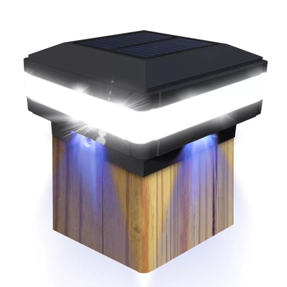 this image shows a solar pillar cap lights